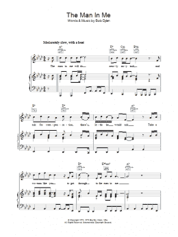 page one of The Man In Me (Piano, Vocal & Guitar Chords)