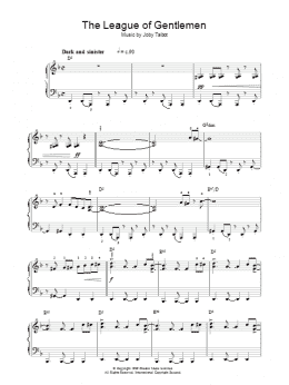 page one of The League Of Gentlemen (Piano, Vocal & Guitar Chords)