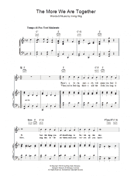 page one of The More We Are Together (Piano, Vocal & Guitar Chords)