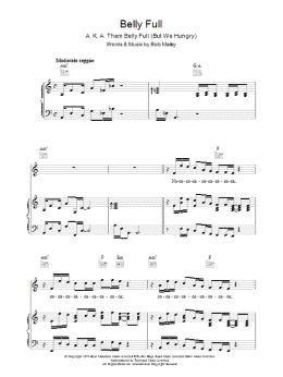 page one of Them Belly Full (Piano, Vocal & Guitar Chords)