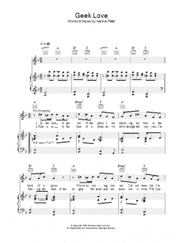 page one of Geek Love (Piano, Vocal & Guitar Chords)