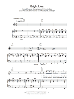 page one of Bright Idea (Piano, Vocal & Guitar Chords)