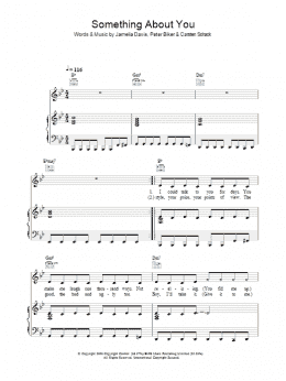 page one of Something About You (Piano, Vocal & Guitar Chords)