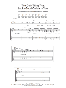 page one of The Only Thing That Looks Good On Me Is You (Guitar Tab)