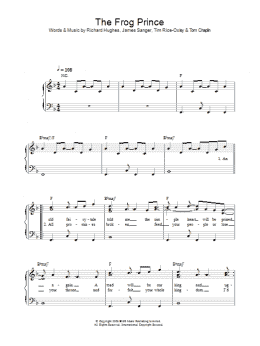 page one of The Frog Prince (Piano, Vocal & Guitar Chords)