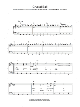page one of Crystal Ball (Piano, Vocal & Guitar Chords)