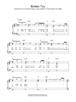 page one of Broken Toy (Piano, Vocal & Guitar Chords)