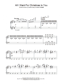 page one of All I Want For Christmas Is You (Piano Solo)