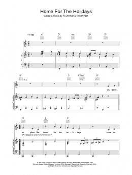 page one of (There's No Place Like) Home For The Holidays (Piano, Vocal & Guitar Chords)