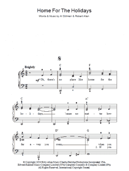 page one of (There's No Place Like) Home For The Holidays (Piano, Vocal & Guitar Chords)