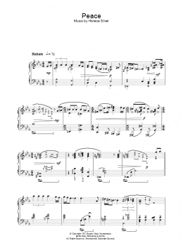 page one of Peace (Piano Solo)
