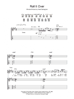 page one of Roll It Over (Guitar Tab)