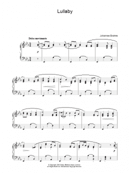page one of Lullaby (Piano Solo)