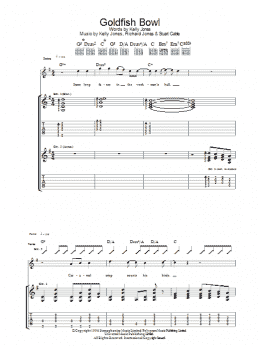 page one of Goldfish Bowl (Guitar Tab)
