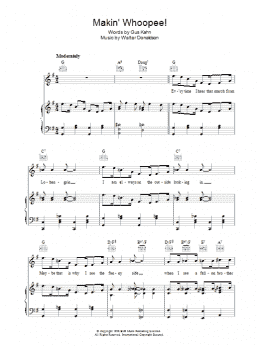 page one of Makin' Whoopee (Piano, Vocal & Guitar Chords)