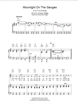 page one of Moonlight On The Ganges (Piano, Vocal & Guitar Chords)
