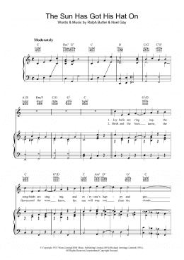 page one of The Sun Has Got His Hat On (Piano, Vocal & Guitar Chords)