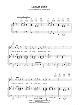 page one of Let Me Ride (Piano, Vocal & Guitar Chords)