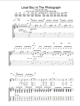 page one of Local Boy In The Photograph (Guitar Tab)