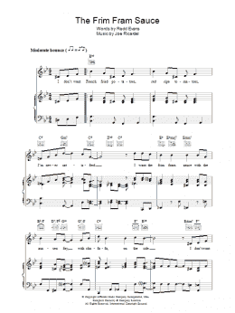page one of The Frim Fram Sauce (Piano, Vocal & Guitar Chords)