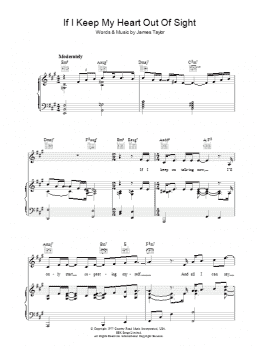 page one of If I Keep My Heart Out Of Sight (Piano, Vocal & Guitar Chords)