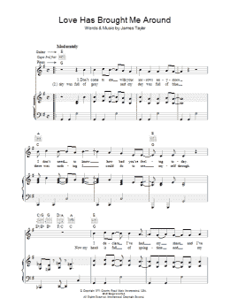 page one of Love Has Brought Me Around (Piano, Vocal & Guitar Chords)