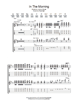 page one of In The Morning (Guitar Tab)