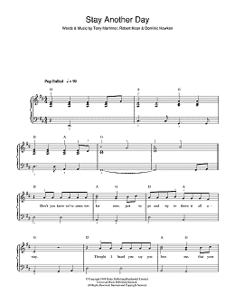 page one of Stay Another Day (Beginner Piano (Abridged))