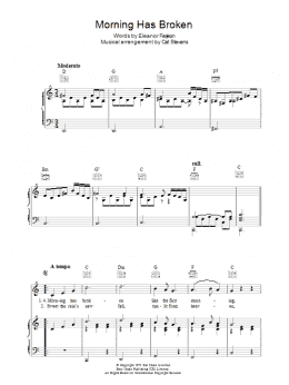page one of Morning Has Broken (Piano, Vocal & Guitar Chords (Right-Hand Melody))