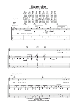 page one of Steam Roller (Guitar Tab)