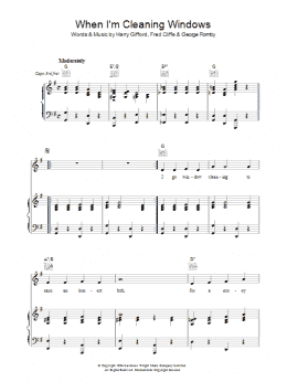 page one of When I'm Cleaning Windows (Piano, Vocal & Guitar Chords)