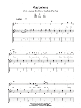 page one of Maybellene (Guitar Tab)