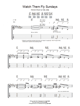 page one of Watch Them Fly Sundays (Guitar Tab)