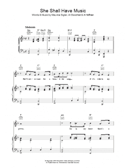 page one of She Shall Have Music (Piano, Vocal & Guitar Chords)