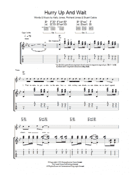 page one of Hurry Up And Wait (Guitar Tab)