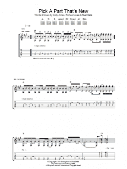 page one of Pick A Part That's New (Guitar Tab)