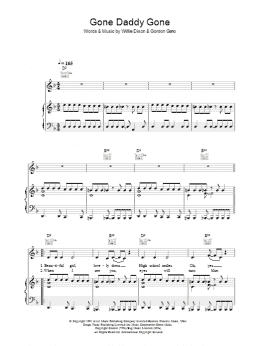 page one of Gone Daddy Gone (Piano, Vocal & Guitar Chords)