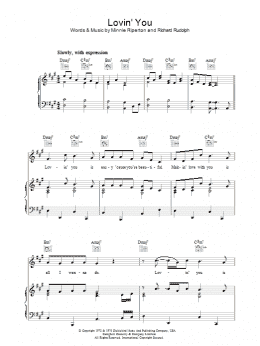 page one of Lovin' You (Piano, Vocal & Guitar Chords)