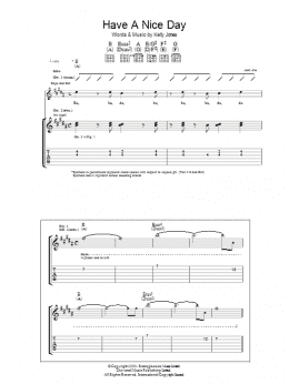 page one of Have A Nice Day (Guitar Tab)
