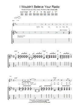 page one of I Wouldn't Believe Your Radio (Guitar Tab)