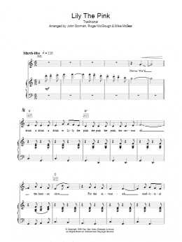 page one of Lily The Pink (Piano, Vocal & Guitar Chords)
