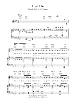 page one of Lush Life (Piano, Vocal & Guitar Chords)