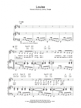 page one of Louise (Piano, Vocal & Guitar Chords)