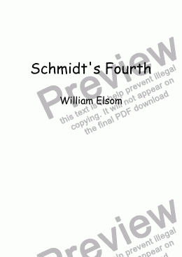 page one of Schmidt's Fourth