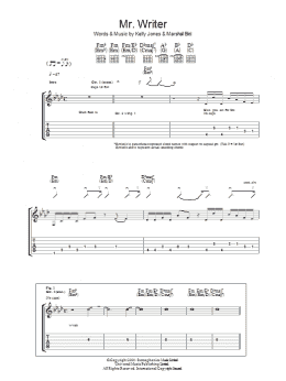 page one of Mr. Writer (Guitar Tab)