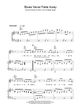 page one of Blues Never Fade Away (Piano, Vocal & Guitar Chords)