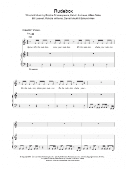 page one of Rudebox (Piano, Vocal & Guitar Chords)