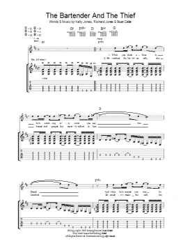 page one of The Bartender And The Thief (Guitar Tab)