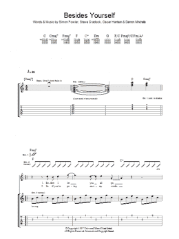 page one of Besides Yourself (Guitar Tab)