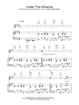 page one of Under The Influence (Piano, Vocal & Guitar Chords)